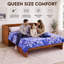 Lit escamotable Night & Day Furniture avec matelas en mousse à mémoire de forme et gel de 15 cm, format Queen, couleur cerisier