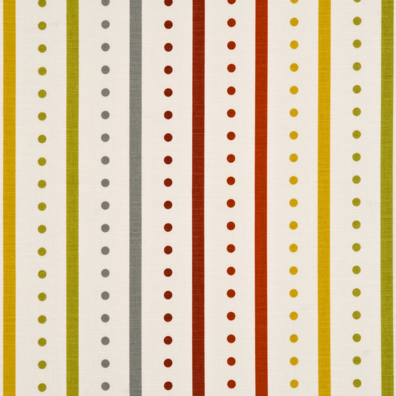 Opera Garden Performance Cotton Blend Fabric, Red/Gold