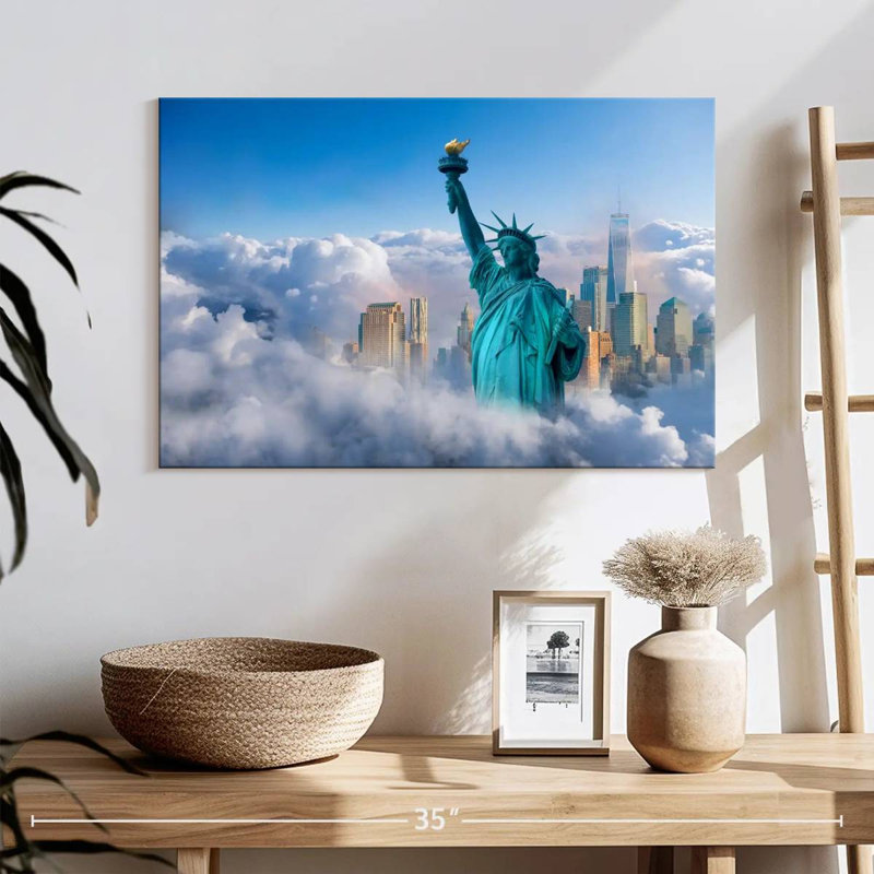 Statue de la liberté Vanna, New York, H 16 po x l 24 po