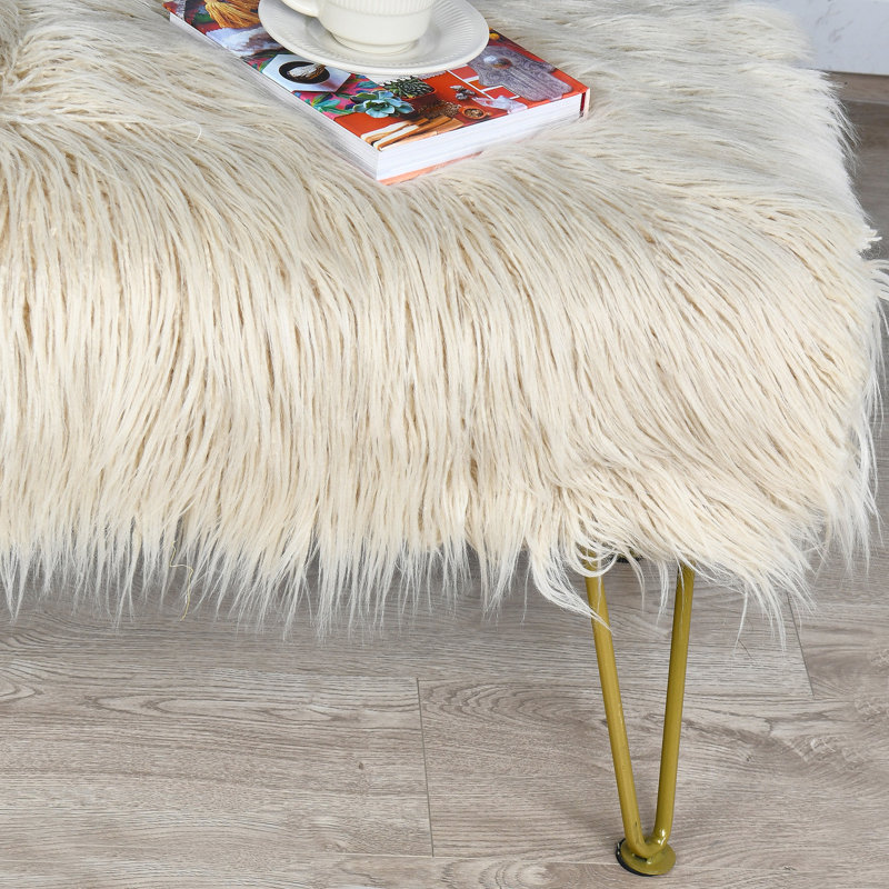 Gwyneira Upholstered Ottoman, Oatmeal