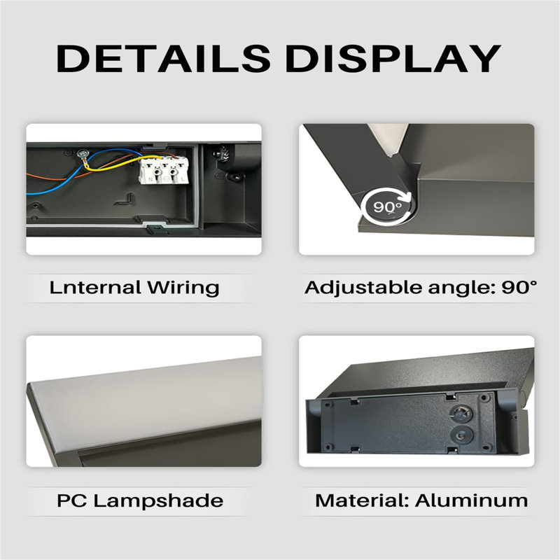Matte Black 8cm H Integrated LED Outdoor Sconce