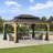Sunjoy Universal Mosquito Netting for 12 ft. ×20 ft. Gazebos, 4-Panel Mosquito Sidewalls with Double Zippers for Outdoor Patio (Only Netting)-87872959