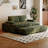 Green Polyester Modular Sofa bed cushion couch