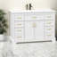 Modern White MDF Vanities(Must include both Vanity Cabinet  and Sink) with Storage