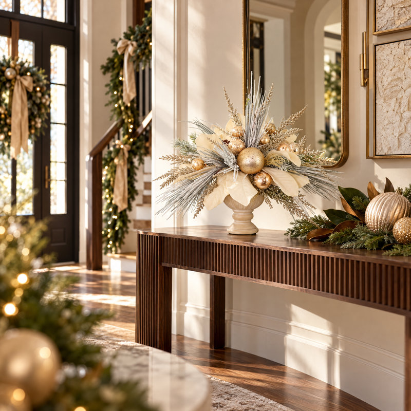 Alvarenga 20 " Polysilk Magnolia Arrangement