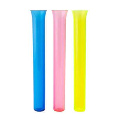 Tubes à essai avec fond plat - assortis néon 25 ml - paquet de 25