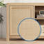 Boho TV Stand with 2 Rattan Storage Cabinets, Entertainment Centre for Tvs Up To 75"-359140175