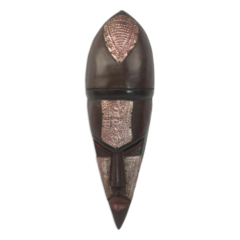 Masque en bois «Man from the Stars»