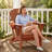 Set Of 6 Folding Adirondack Chairs, Firepit Chairs, Cup Holder, All-Weather HDPE-1449859680