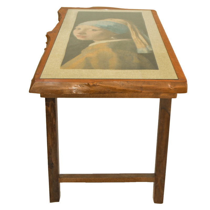Hille Walnut Solid Wood Base Dining Table, H75 x L100 x W50cm