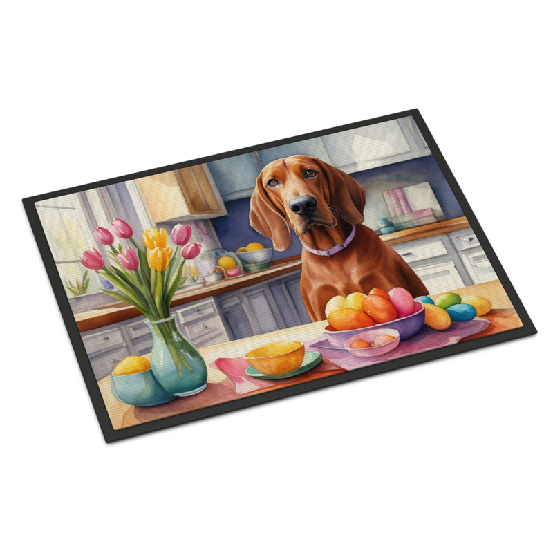 Paillasson Decoring Redbone Coonhound, L 18 po x L 27 po