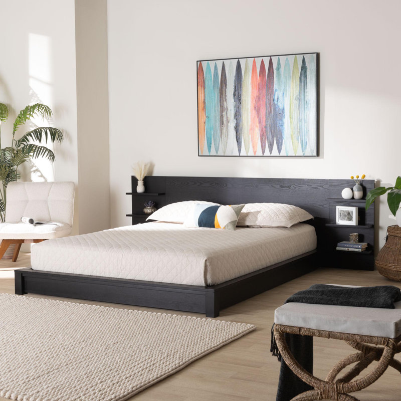 Chellsee Slat Storage Bed, Queen, Black