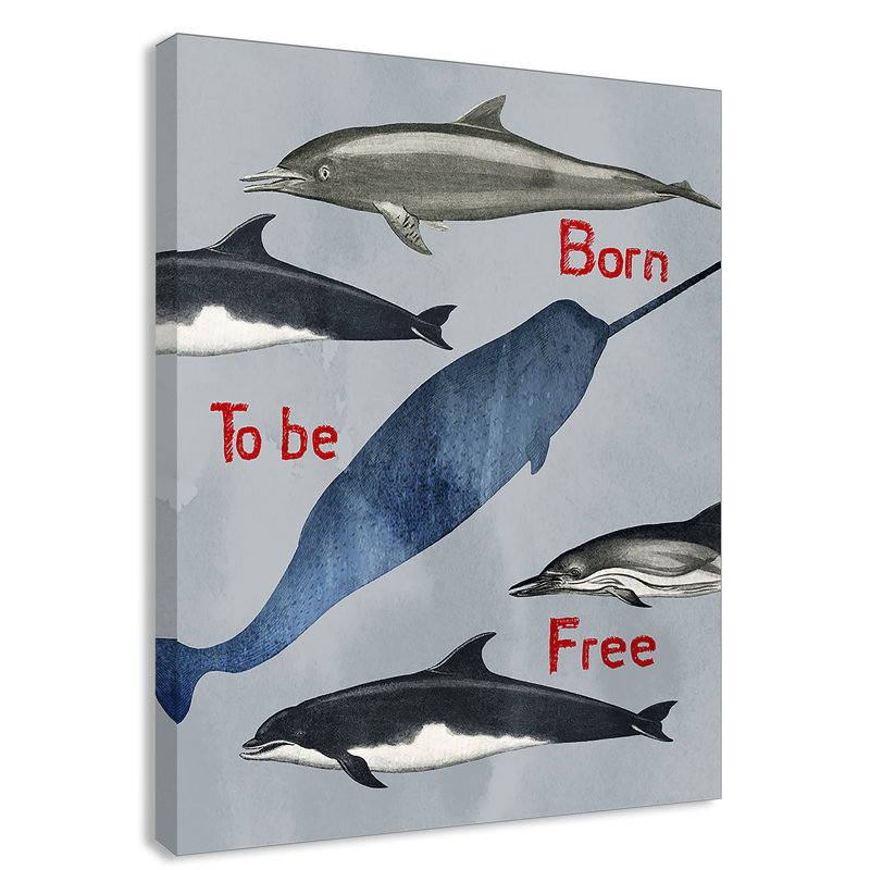 «Born to be free», impression sur papier, H 14 po x l 11 po x P 1,5 po, Toile