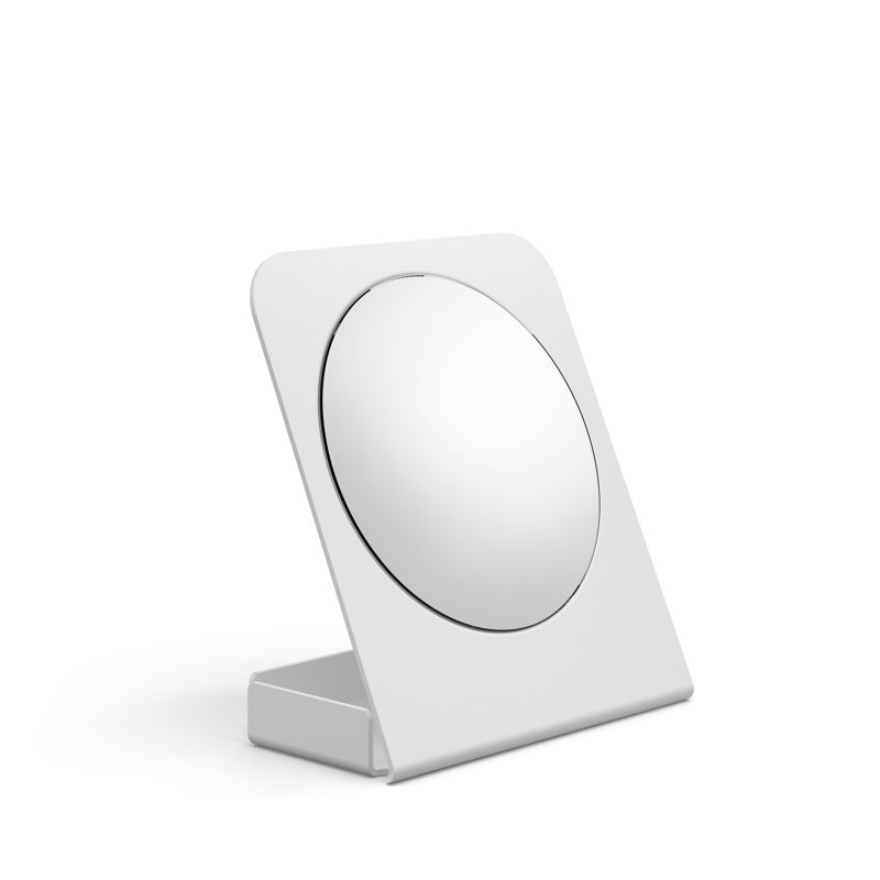Mevedo Flat Metal Mirror, White