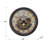 Matteo Transitional Round Gear Mechanism Wall Clock in Brown
