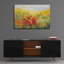 Art mural en verre acrylique, 24 po x 16 po, Winston Porter «Oriental Poppy Field Crop» par Carol Rowan-993396362