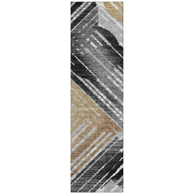 Machine Washable Indoor/Outdoor Chantille ACN2653 Geometric Rug