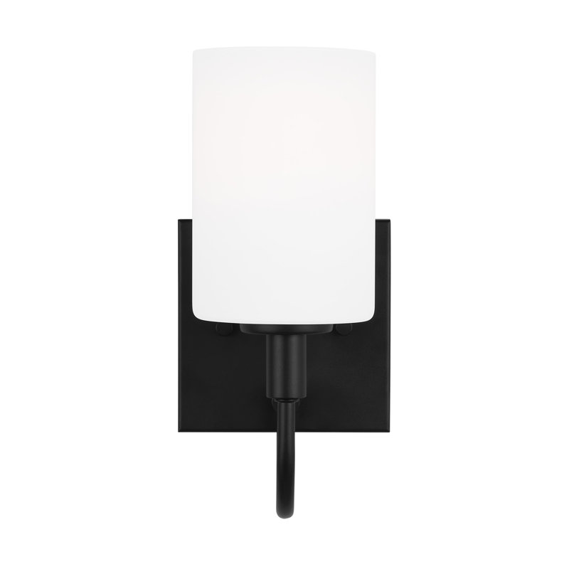 One Light Wall / Bath Sconce, Midnight Black