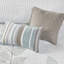 Courtepointe très grande / très grande brodée 6 pièces très grand / bleu / bleu, réversible en microfibre, dossier doux, microfibre blanche à broderie classique, réversible avec,-117409806-117409808