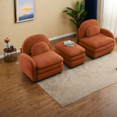 Causeuse modulaire en tissu Cloud-Soft