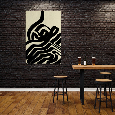 «Bold Abstract Curves», reproduction d'art abstrait contemporain audacieux