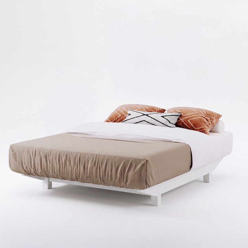 Hardison Bed Frame, Queen, White