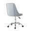 Chaise de salon en velours moderne, pieds en métal, réglage de l'élévation, rembourrage moelleux, gris, tissu de salle à manger relevable 1pc, doux, couleur grise,-1176049249