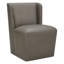 Chaise d'appoint rembourrée en cuir véritable Ardeth-133044700-133044701
