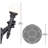 Portemanteau gris-noir 1-10403962