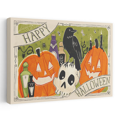 «Stay Creepy» - «Black Crows Bottles Crows», art d'Halloween