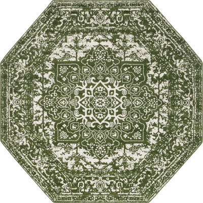 Giverny Green/White Rug