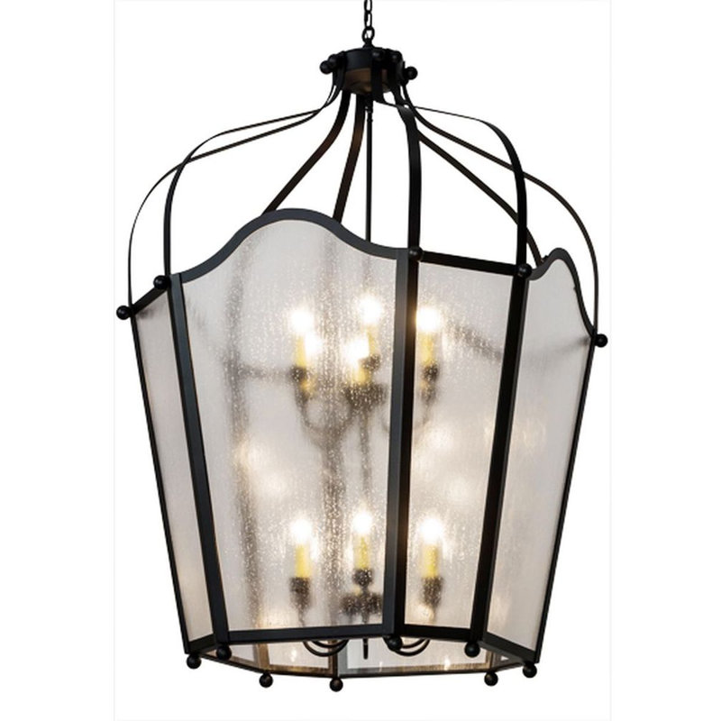 Citadel 12 - Light Chandelier, Textured Black