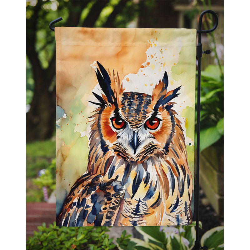 Drapeau de jardin Eurasian Eagle Owl_DAC3223