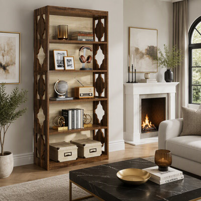 69.88" Modern 6-Tier Bookcase