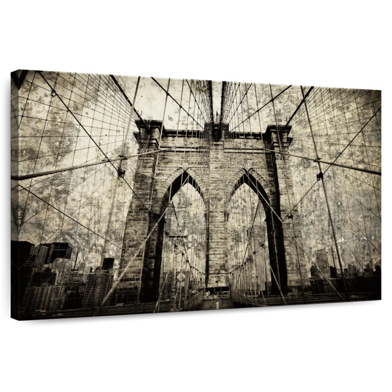 Lilie célèbre pont de Brooklyn, H 20 po x l 30 po