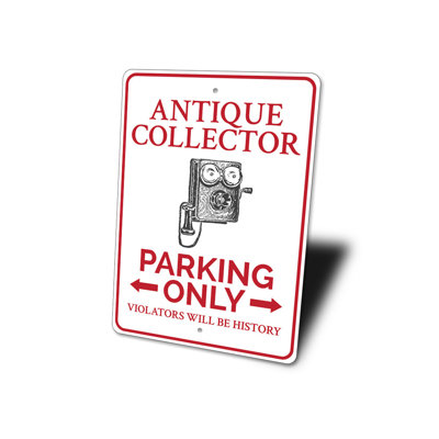 Plaque de collection antique en aluminium