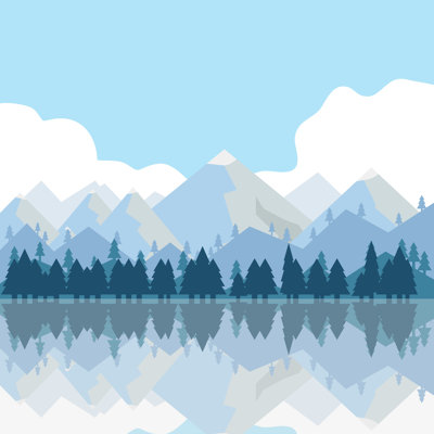 " Mountains And Trees " by Dmitry Volkov
