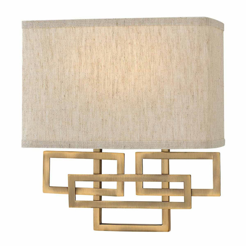 Parrott Flush Mounted Sconce, Brushed Bronze