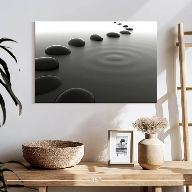 Pebbles On Water, 16" H x 24" W