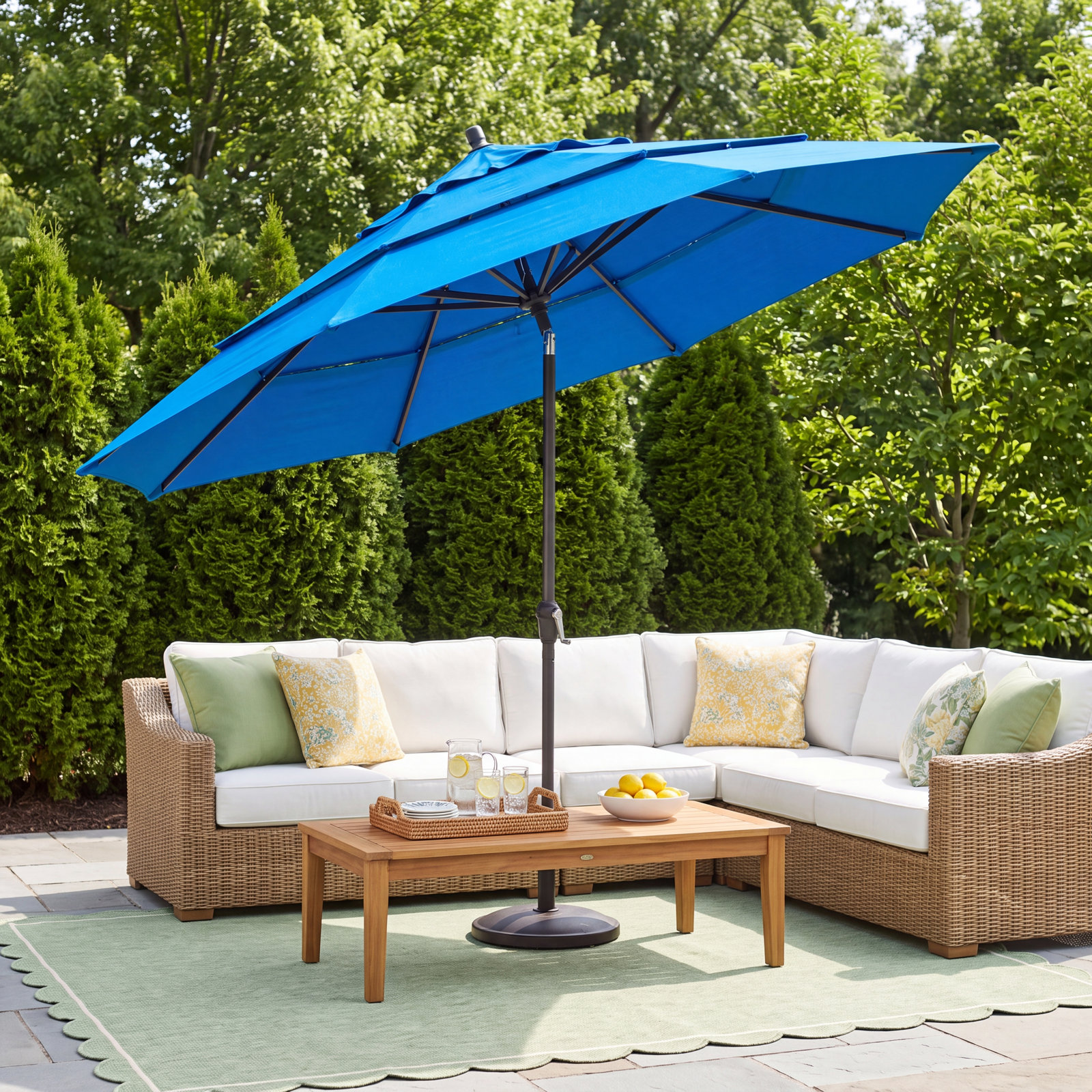 132'' Outdoor Umbrella, Royal Blue Performance