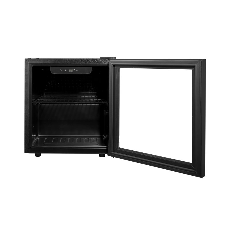 Frigidaire 1.3 cu. ft. 36L Glass Door Beverage Refrigerator, Mini Fridge with 47 Can Capacity, Touch Controls, Adjustable Shelves, LED Lighting & Quiet Compressor Cooling