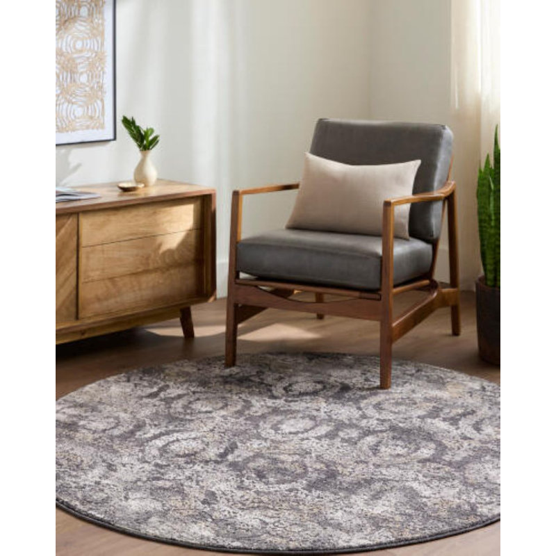 Kirima Machine Woven Area Rug, Round 6'7"