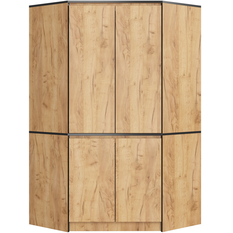 Breena 4 Door Manufactured Wood Wardrobe