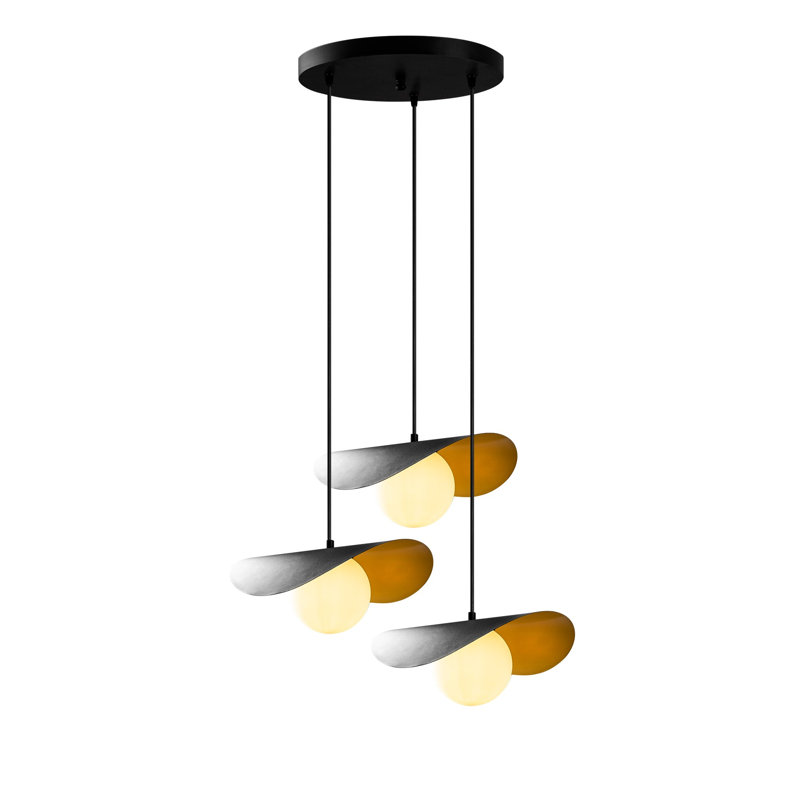 Luminaire suspendu géométrique à 3 lumières Heade