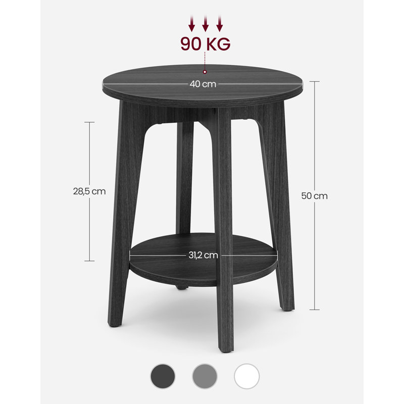 Alessandro End Table, Black