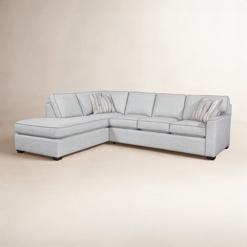 Canapé modulaire 2 pièces Frye, Orienté vers la gauche, Ivy Stripe 0210-41, Miel