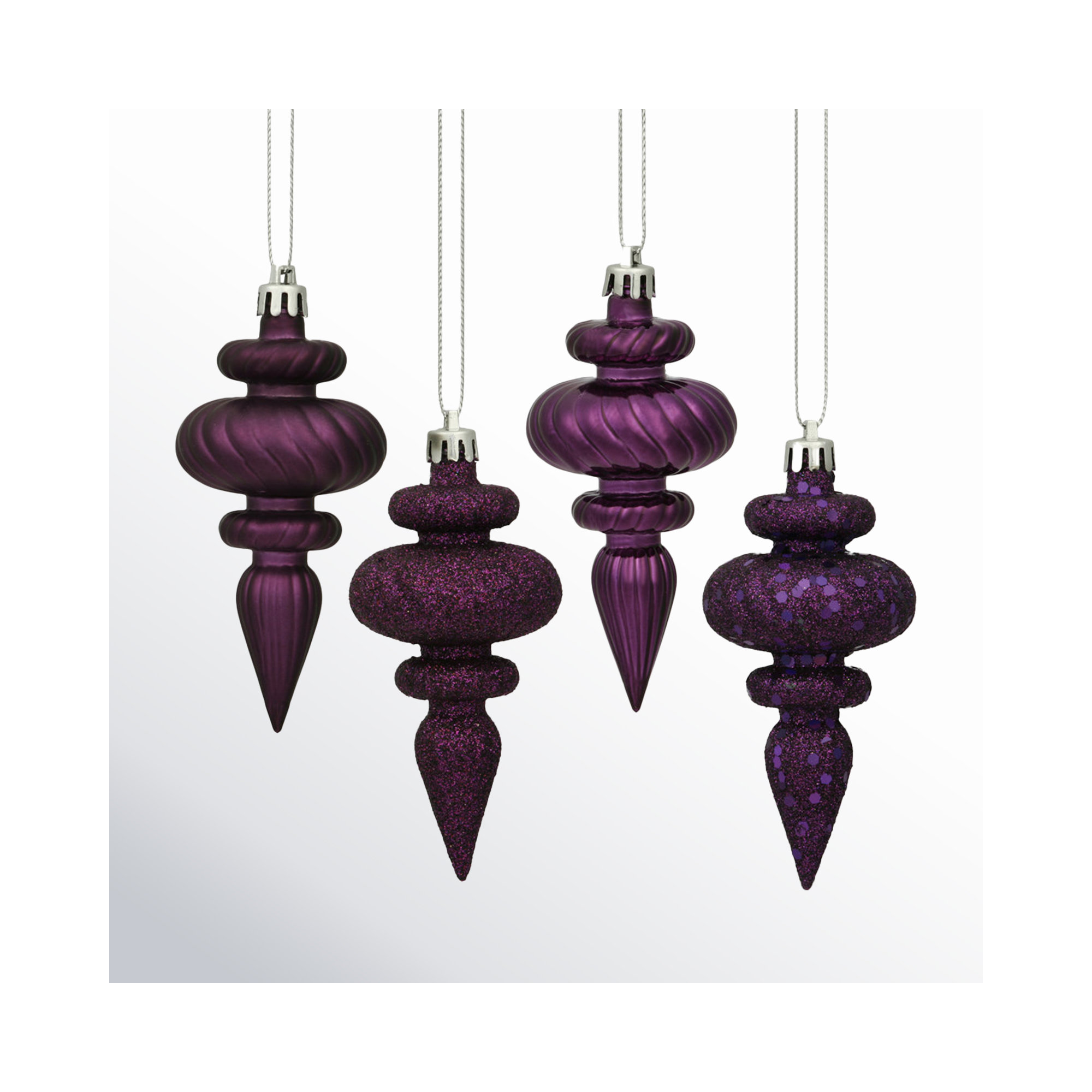 Finial Ornament, Plum