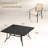 8-Person Square Outdoor Patio Dining Set With Stackable Armchair-1558564067