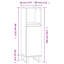 Makisha Floor Mounted Linen Cabinet-935820439