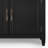 Connaught Solid Wood Entryway Storage Cabinet in Black